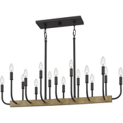 Quoizel COD139MBK Coda 16 Light Island Chandelier, Matte Black Alternate Image 2.jpg