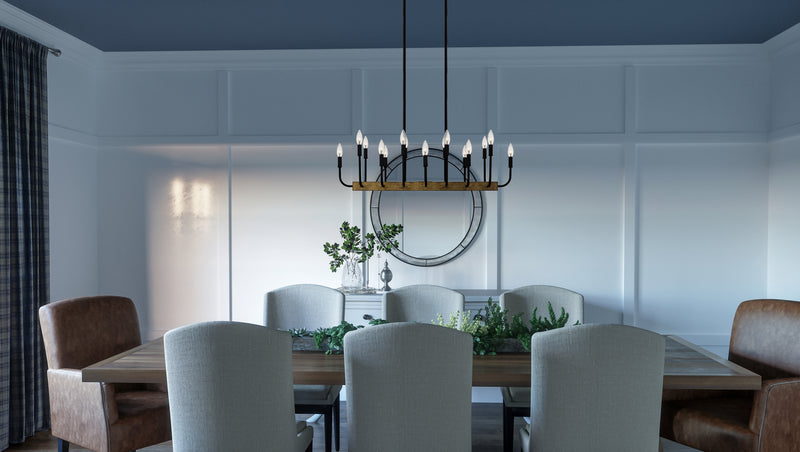 Quoizel COD139MBK Coda 16 Light Island Chandelier, Matte Black Alternate Image 6.jpg