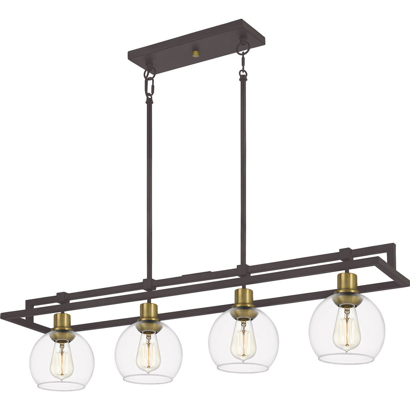 Quoizel DBS440OZ Dobbs Four Light Island Chandelier, Old Bronze Alternate Image 2.jpg