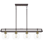 Quoizel DBS440OZ Dobbs Four Light Island Chandelier, Old Bronze Alternate Image 3.jpg