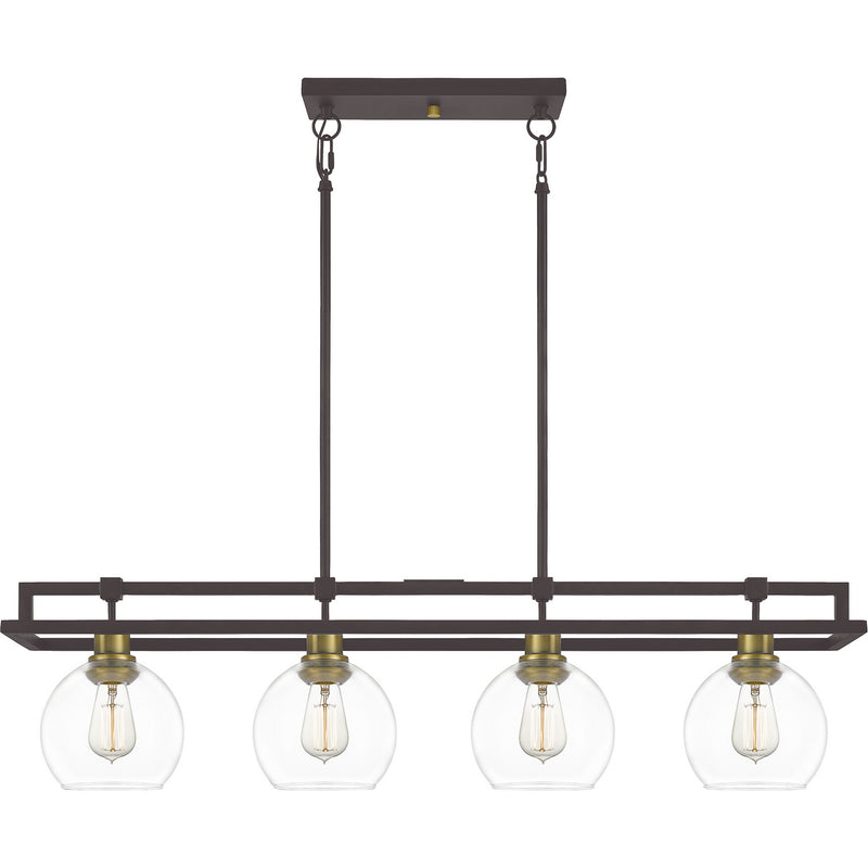 Quoizel DBS440OZ Dobbs Four Light Island Chandelier, Old Bronze Alternate Image 3.jpg