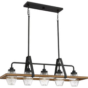 Quoizel GUI540GK Guilford Five Light Island Chandelier, Grey Ash Alternate Image.jpg