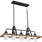 Quoizel GUI540GK Guilford Five Light Island Chandelier, Grey Ash Alternate Image 3.jpg