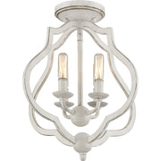 Quoizel OKF1715AWH O'Keefe Four Light Semi-Flush Mount, Antique White Alternate Image 2.jpg