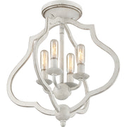 Quoizel OKF1715AWH O'Keefe Four Light Semi-Flush Mount, Antique White Alternate Image 3.jpg