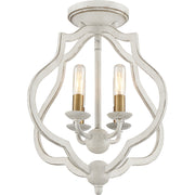 Quoizel OKF1715AWH O'Keefe Four Light Semi-Flush Mount, Antique White Alternate Image 7.jpg