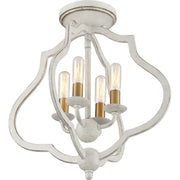 Quoizel OKF1715AWH O'Keefe Four Light Semi-Flush Mount, Antique White Alternate Image 8.jpg