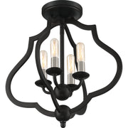 Quoizel OKF1715MBK O'Keefe Four Light Semi-Flush Mount, Matte Black Alternate Image 8.jpg