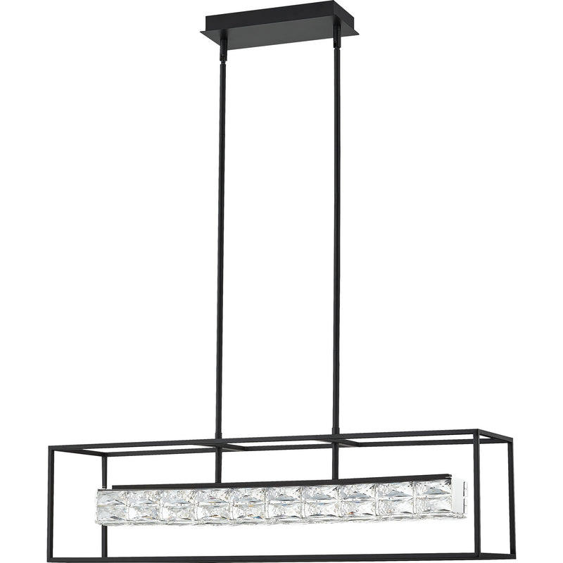 Quoizel PCDZ136MBK Dazzle LED Island Chandelier, Matte Black Alternate Image.jpg