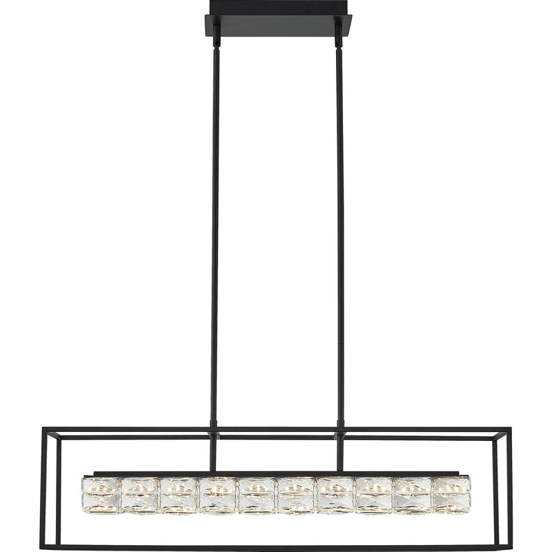 Quoizel PCDZ136MBK Dazzle LED Island Chandelier, Matte Black Alternate Image 2.jpg