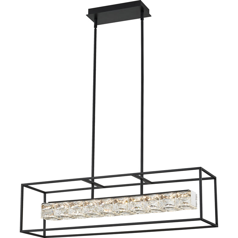 Quoizel PCDZ136MBK Dazzle LED Island Chandelier, Matte Black Alternate Image 3.jpg