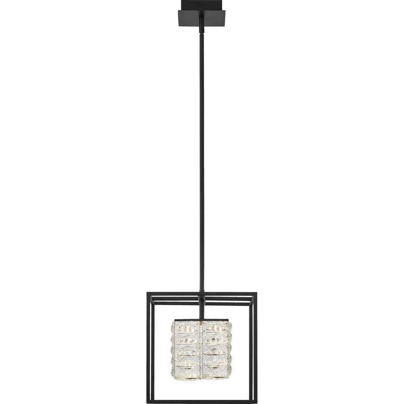Quoizel PCDZ2812MBK Dazzle LED Pendant, Matte Black Alternate Image 2.jpg