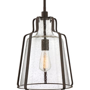 Quoizel QF5228RK Haverford One Light Pendant, Rustic Black Alternate Image 3.jpg