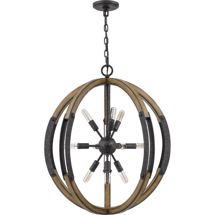 Quoizel QOP5181OK Babaton Ten Light Pendant, Old Black Finish Alternate Image.jpg
