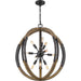 Quoizel QOP5181OK Babaton Ten Light Pendant, Old Black Finish Alternate Image 2.jpg