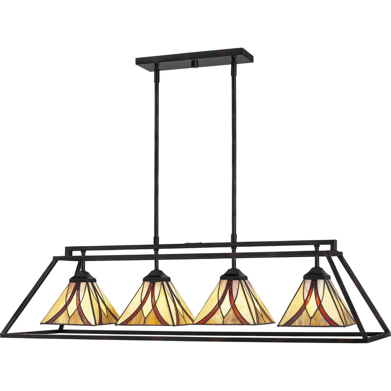 Quoizel TFAS442VA Asheville Four Light Island Chandelier, Valiant Bronze Alternate Image 2.jpg