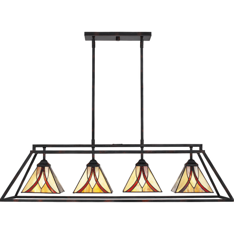 Quoizel TFAS442VA Asheville Four Light Island Chandelier, Valiant Bronze Alternate Image 3.jpg