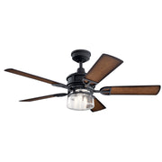 Kichler 310239DBK 52"Ceiling Fan, Distressed Black (2)