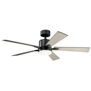 Kichler 330000SBK 52"Ceiling Fan, Satin Black (3)