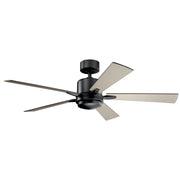 Kichler 330000SBK 52"Ceiling Fan, Satin Black (4)
