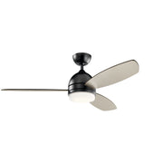 Kichler 330002SBK 52"Ceiling Fan, Satin Black (3)