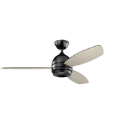 Kichler 330002SBK 52"Ceiling Fan, Satin Black (4)