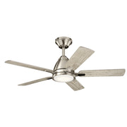 Kichler 330090BSS 44"Ceiling Fan, Brushed Stainless Steel (3)