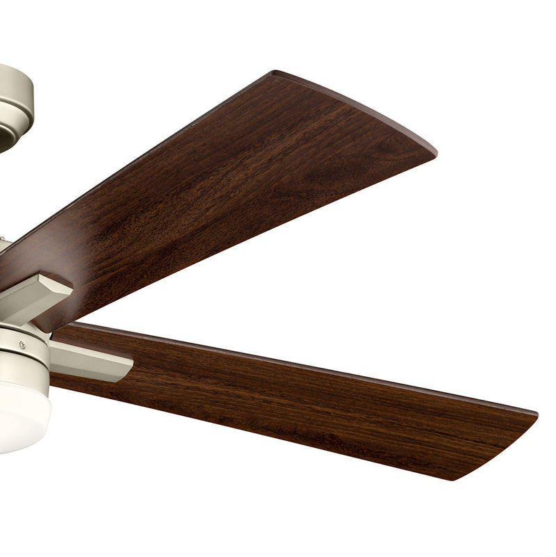 Kichler 330140NI 52"Ceiling Fan, Brushed Nickel (3)