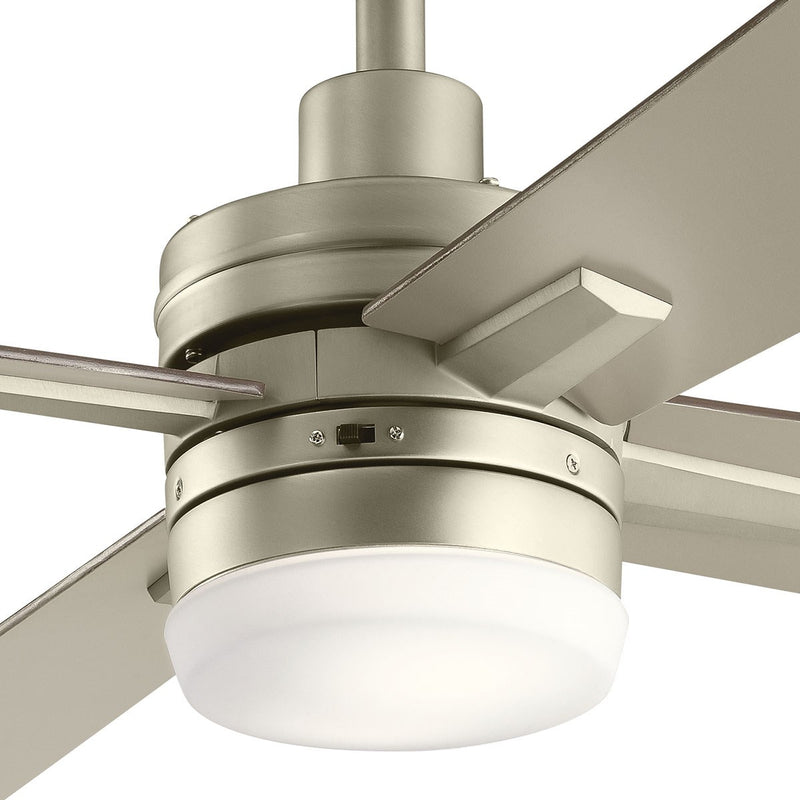 Kichler 330140NI 52"Ceiling Fan, Brushed Nickel (4)