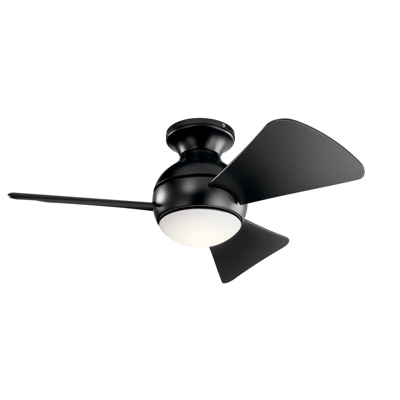 Kichler 330150SBK 34"Ceiling Fan, Satin Black (4)