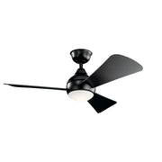 Kichler 330151SBK 44"Ceiling Fan, Satin Black (3)