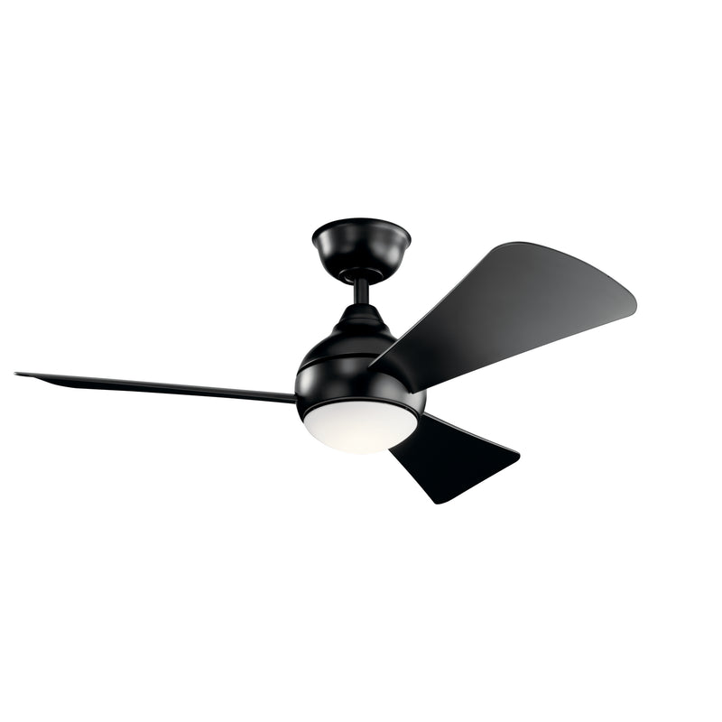 Kichler 330151SBK 44"Ceiling Fan, Satin Black (3)