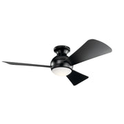 Kichler 330151SBK 44"Ceiling Fan, Satin Black (4)