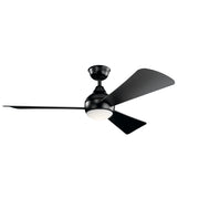 Kichler 330152SBK 54"Ceiling Fan, Satin Black (3)