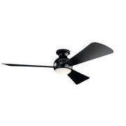 Kichler 330152SBK 54"Ceiling Fan, Satin Black (4)