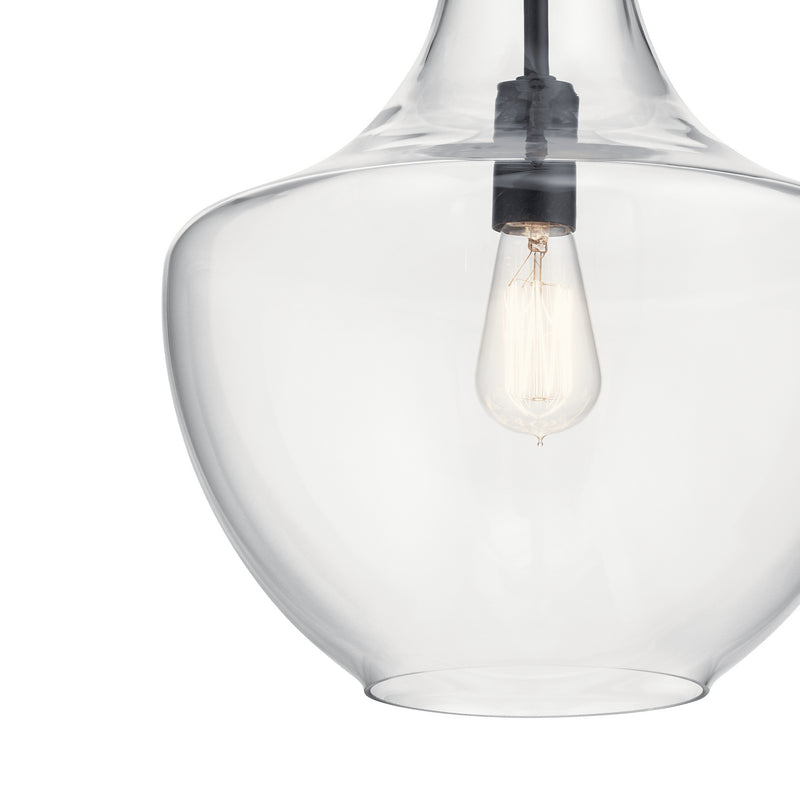 Kichler 42046BK One Light Pendant, Black (3)