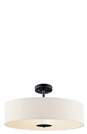 Kichler 42121BK Three Light Pendant/Semi Flush, Black (3)