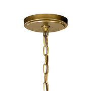 Kichler 42139NBR Six Light Foyer Chandelier, Natural Brass (2)