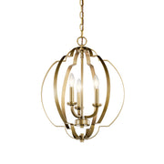 Kichler 42140NBR Three Light Pendant, Natural Brass (3)