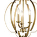 Kichler 42140NBR Three Light Pendant, Natural Brass (4)