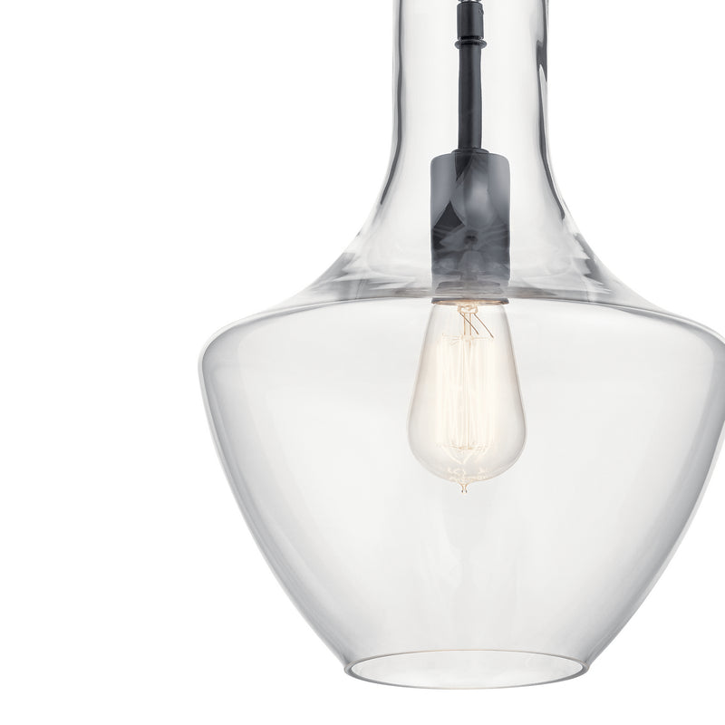 Kichler 42141BK One Light Pendant, Black (3)