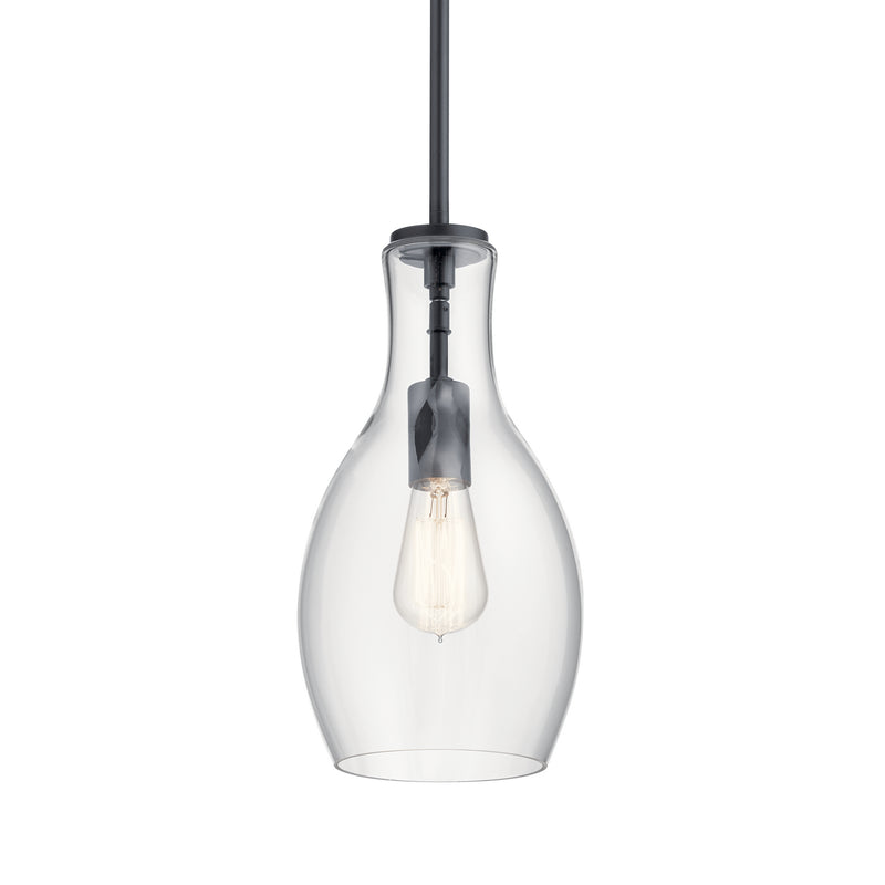 Kichler 42456BK One Light Pendant, Black (2)