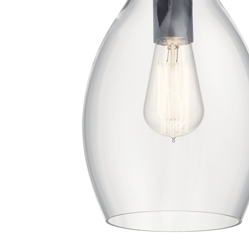 Kichler 42456BK One Light Pendant, Black (3)