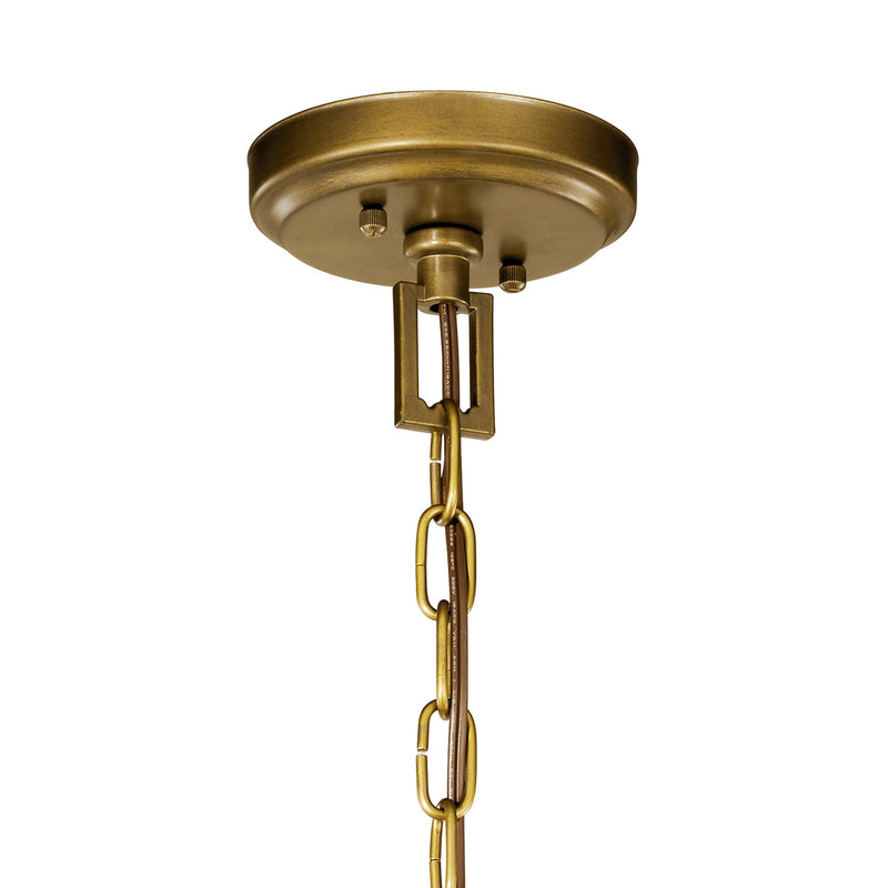 Kichler 42496NBR Four Light Mini Chandelier, Natural Brass (2)