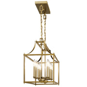 Kichler 42497NBR Eight Light Linear Chandelier, Natural Brass (2)