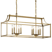 Kichler 42497NBR Eight Light Linear Chandelier, Natural Brass (4)