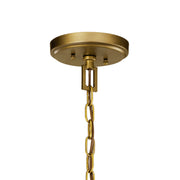 Kichler 42498NBR Eight Light Foyer Chandelier, Natural Brass (2)