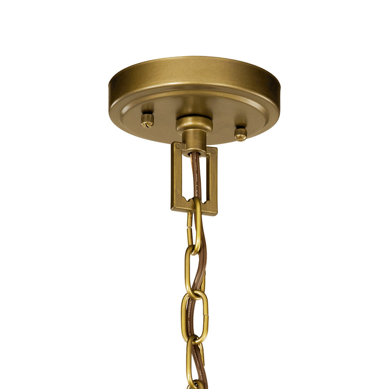 Kichler 42499NBR Three Light Pendant, Natural Brass (2)