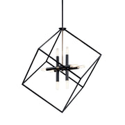 Kichler 42526BK Eight Light Chandelier, Black (2)