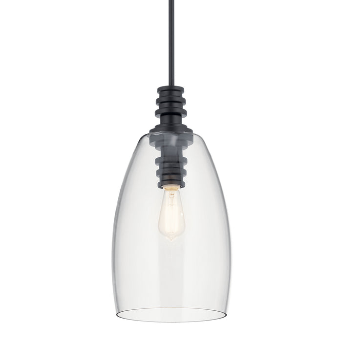 Kichler 43090BK One Light Pendant, Black (2)